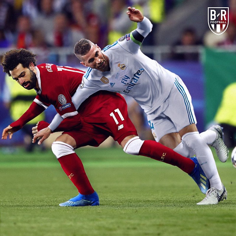 "vu tru bong da nguoc doi": salah khoa tay ramos, chiellini can suarez hinh 1