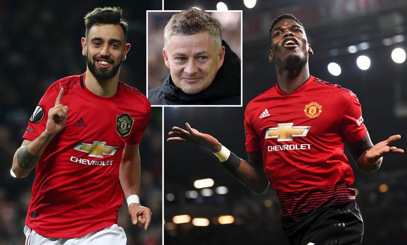 bruno fernandes se phai ho tro cho paul pogba trong doi hinh mu hinh 1