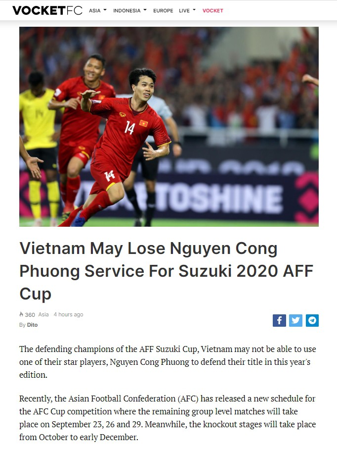 bao malaysia: dt viet nam co the thieu vang cong phuong o aff cup 2020 hinh 1