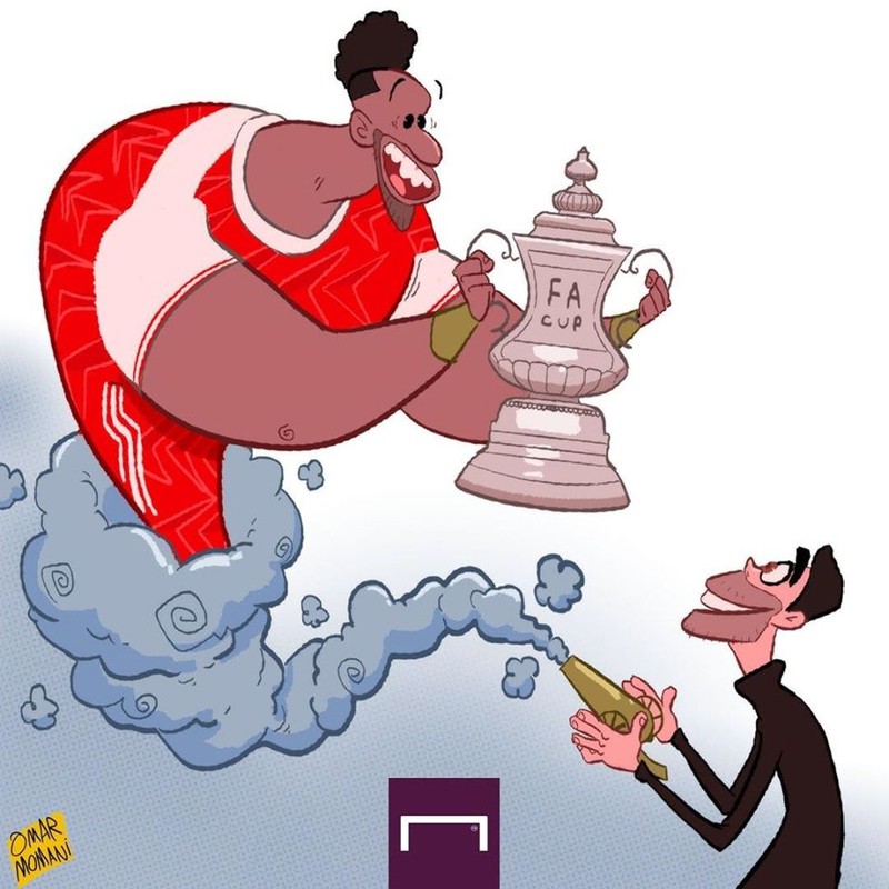biem hoa 24h: "giao su" wenger tinh toan nhu than giup arsenal vo dich fa cup hinh 1