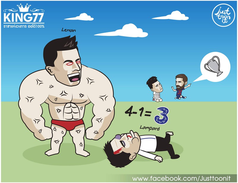 biem hoa 24h: ronaldo ngam ngui nhin messi toa sang o champions league hinh 1