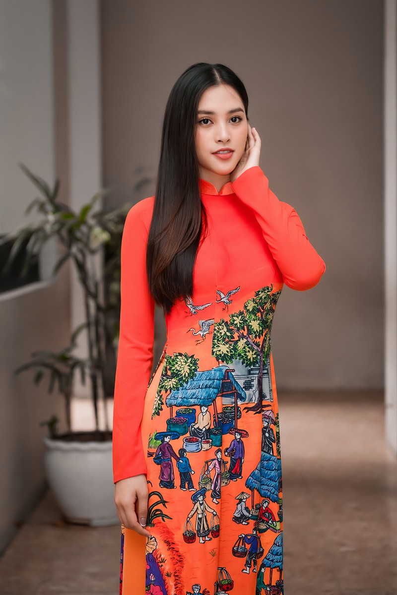 hoa hau tieu vy lan dau tro tai goi banh chung ngay tet hinh 2