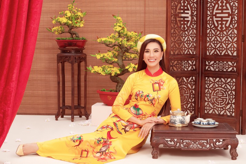 hoa hau, a hau hoan vu viet nam chuc tet qua bo anh chao nam moi hinh 3
