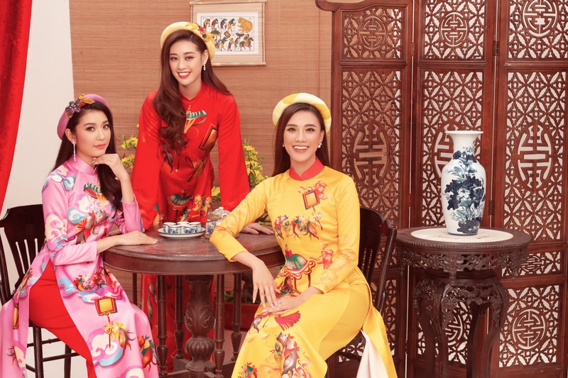hoa hau, a hau hoan vu viet nam chuc tet qua bo anh chao nam moi hinh 1