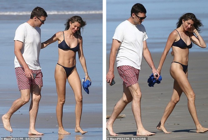 sieu mau gisele bundchen mac bikini, hon dam duoi ong xa tren bai bien hinh 2