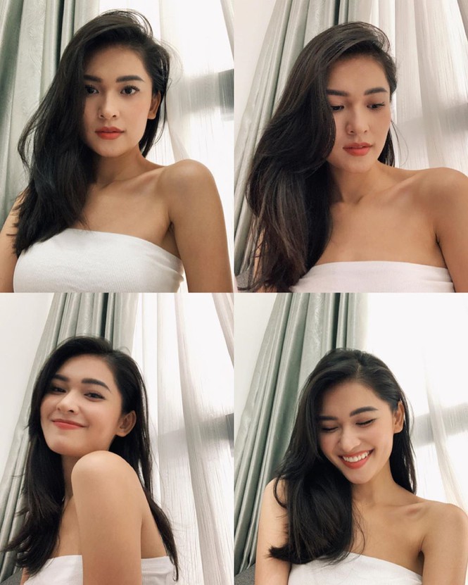a hau thuy dung khoe vai tran quyen ru khi o nha cach ly hinh 1