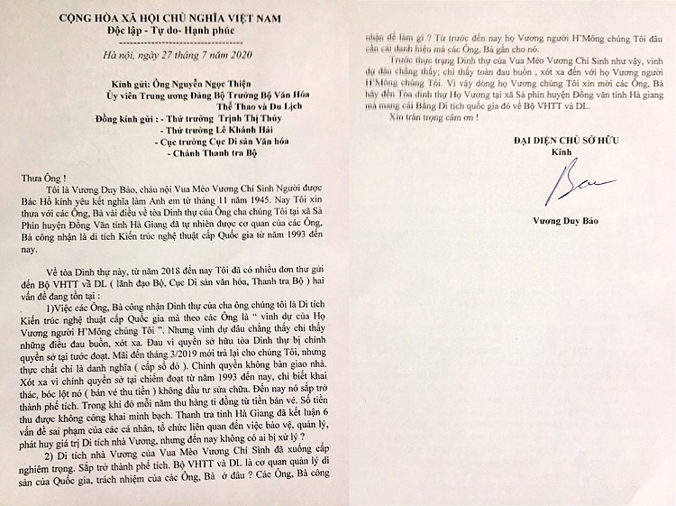 'dinh thu ho vuong keu cuu': doi tra lai danh hieu di tich quoc gia hinh 3