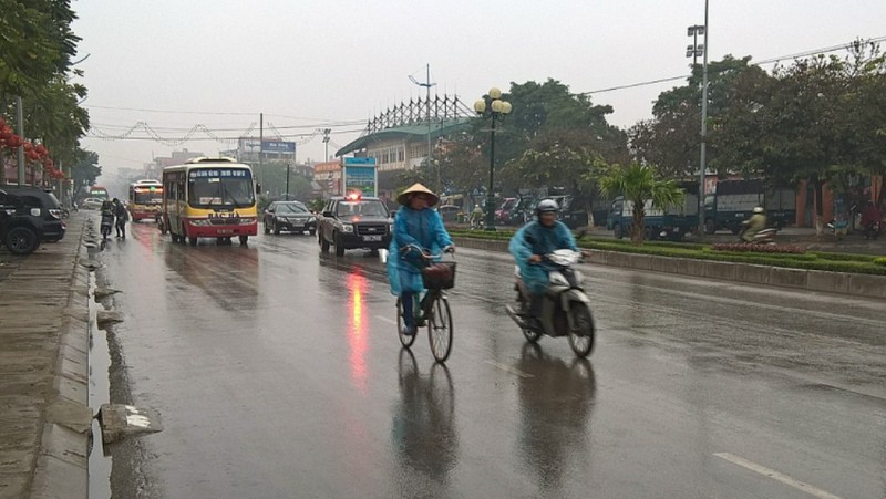 thoi tiet ngay 22/2: ha noi co mua nho vai noi troi ret hinh 1