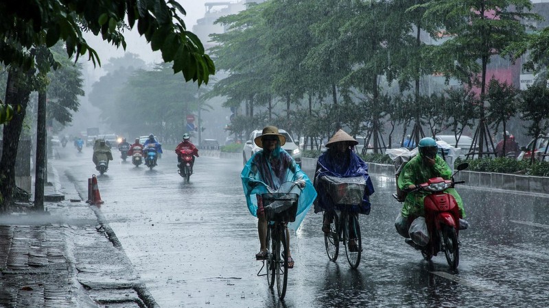 du bao thoi tiet ngay 14/5: ha noi tiep tuc co mua dong hinh 1
