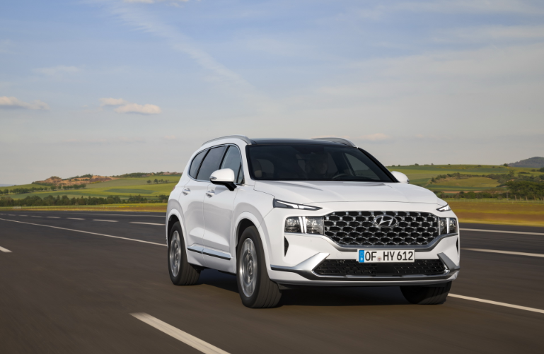 hyundai santa fe 2021 "lot xac" tu trong ra ngoai hinh 1