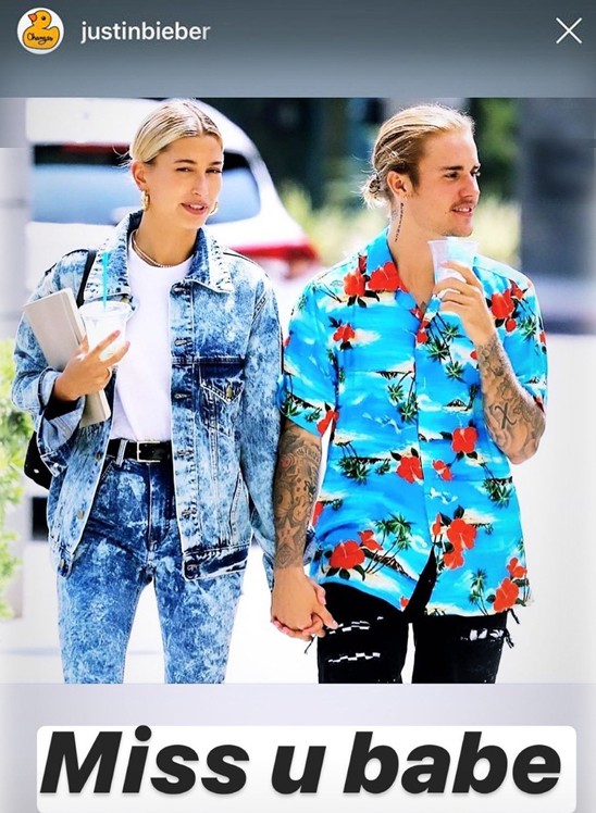 justin bieber bat ngo tho lo "nho vo" sau vai ngay xa cach hinh 1