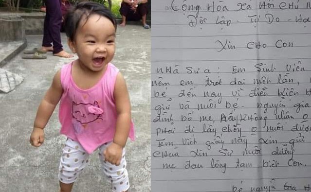 be gai xinh xan bi me bo o chua de "di lay chong": o chua, be co an chay? hinh 1