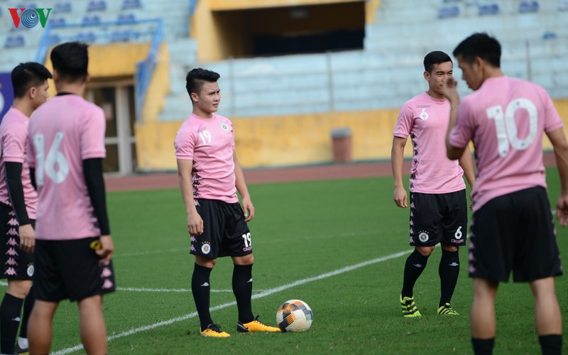 ha noi fc chot lich giao huu luot di, ve voi ung vien vo dich v-league 2020 hinh 1