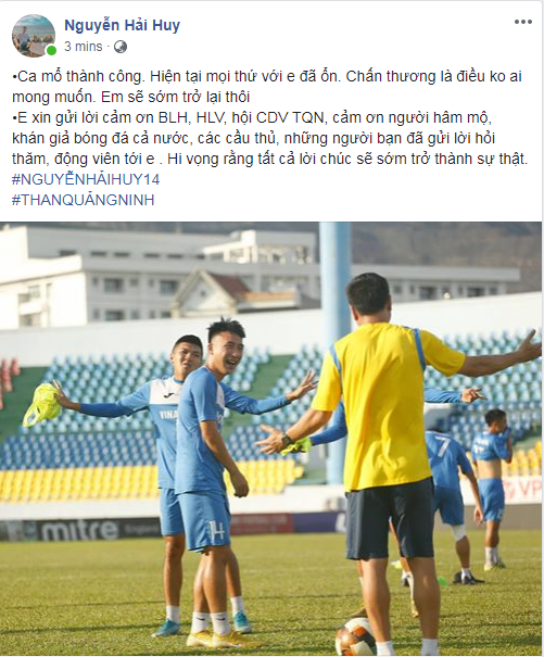 hai huy noi gi sau khi phau thuat thanh cong chan thuong gay chan kinh hoang? hinh 2