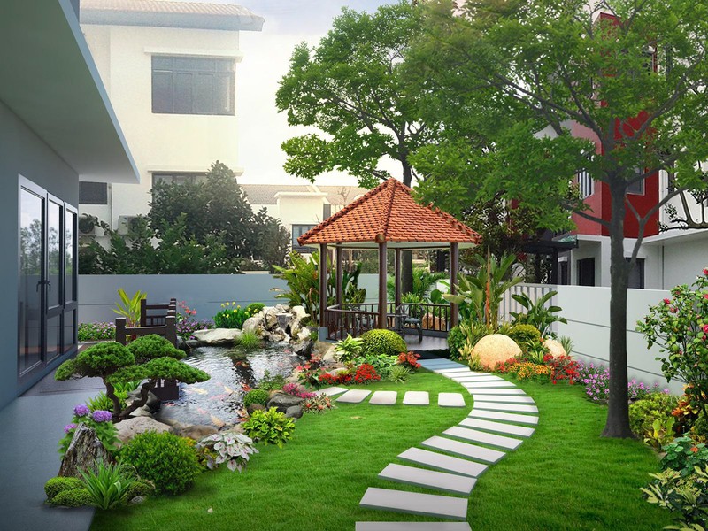 nhung mau san vuon xanh ngat tran day suc song don xuan hinh 3