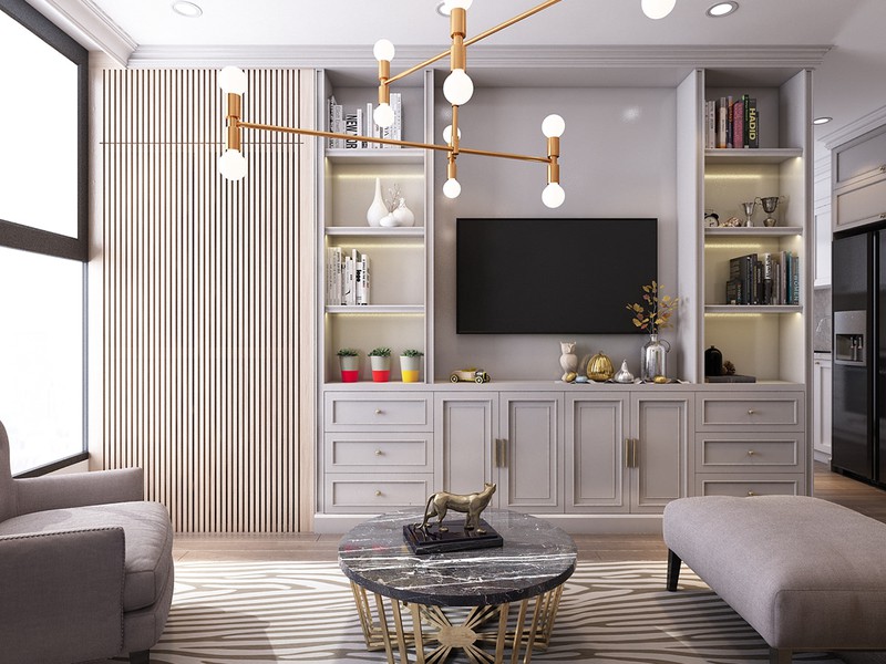 muc so thi can ho 30m2 mang phong cach tan co dien sang trong hinh 2