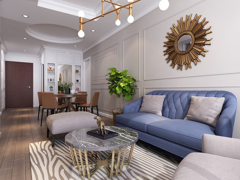 muc so thi can ho 30m2 mang phong cach tan co dien sang trong hinh 3