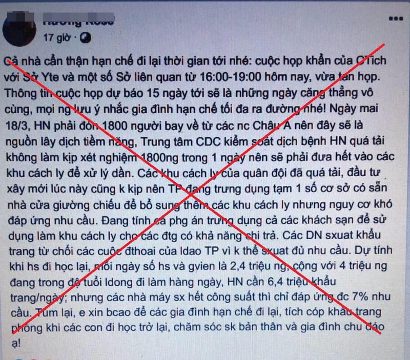 trieu tap doi tuong hoang tin ha noi "vo tran" chong dich covid-19 hinh 1