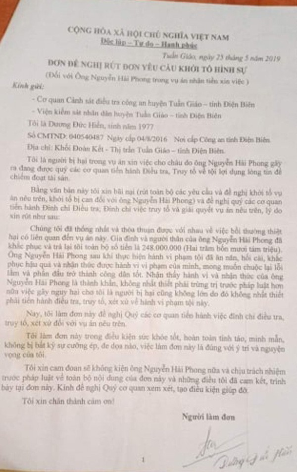 vu an nha bao o dien bien bi truy to: vi sao con trai bi cao khong duoc tham gia to tung? hinh 2