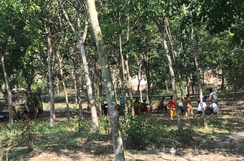 lam ro vu phat hien thi the chay den trong lo cao su o binh duong hinh 1