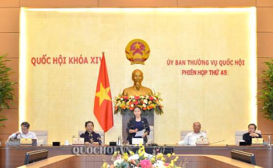 hom nay, uy ban thuong vu quoc hoi khai mac phien hop thu 45 hinh 1