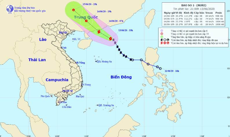 cap nhat dien bien bao so 1 tren bien dong hinh 1
