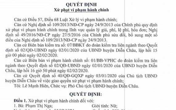 tang gia ban khau trang, mot hieu thuoc o nghe an bi xu phat  30 trieu dong hinh 1