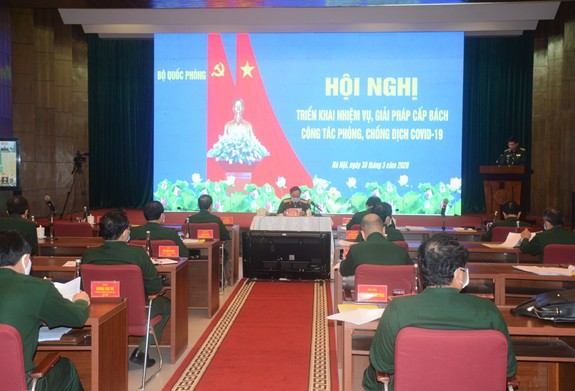 bo quoc phong trien khai nhiem vu, giai phap cap bach phong, chong dich covid-19 hinh 1