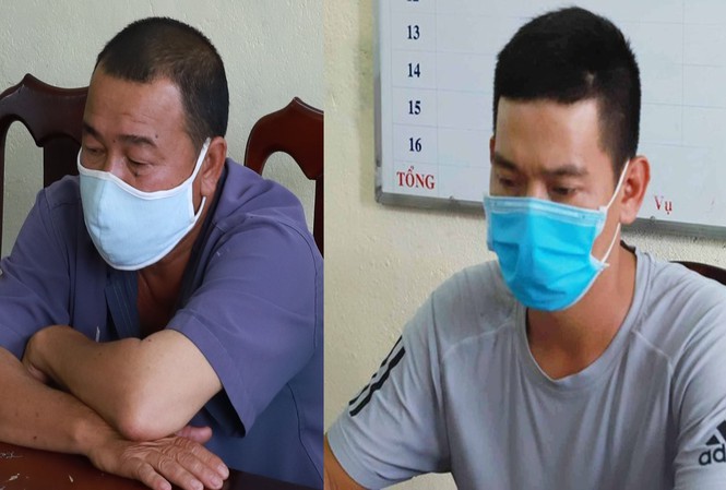 xe bien ban, danh cong an kiem tra phong dich covid-19 hinh 1