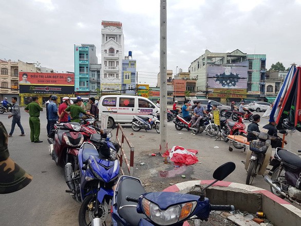 cong an truy bat nghi pham giet nguoi o cong ben xe an suong hinh 3