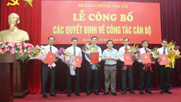bo gtvt bo nhiem nhieu lanh dao chu chot cac vu, cuc hinh 1