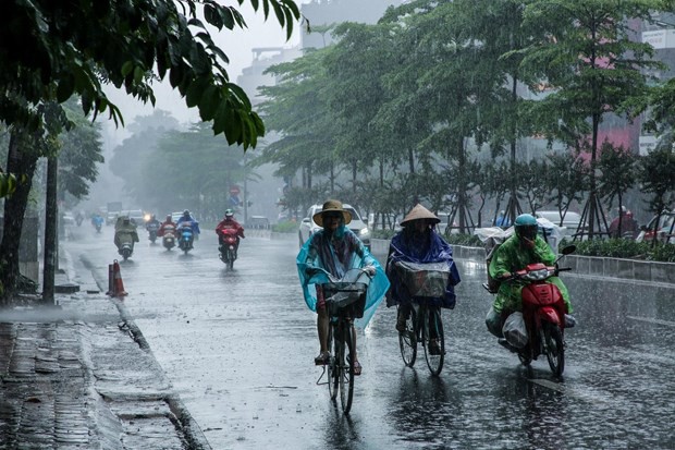 du bao thoi tiet hom nay: mien bac mua giong, mien nam nang nong hinh 1