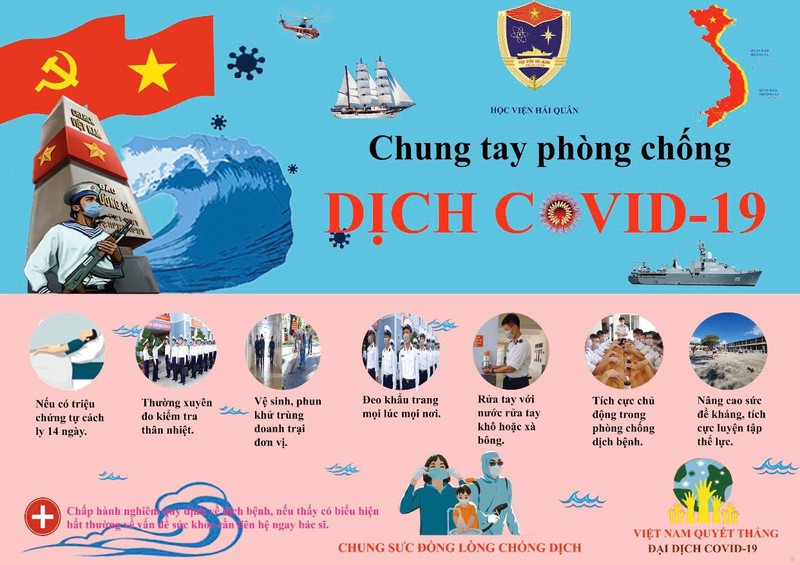 hoc vien hai quan phat dong ve tranh co dong chong covid-19 hinh 1