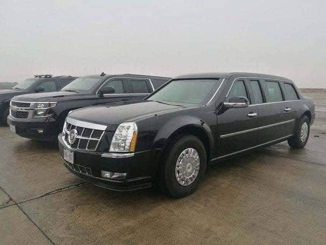 nhung hinh anh "quai thu" cadillac one cua donald trump tai ha noi hinh 4