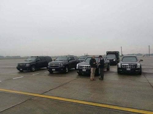 nhung hinh anh "quai thu" cadillac one cua donald trump tai ha noi hinh 3