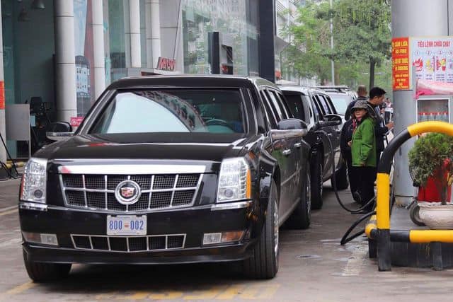 nhung hinh anh "quai thu" cadillac one cua donald trump tai ha noi hinh 11