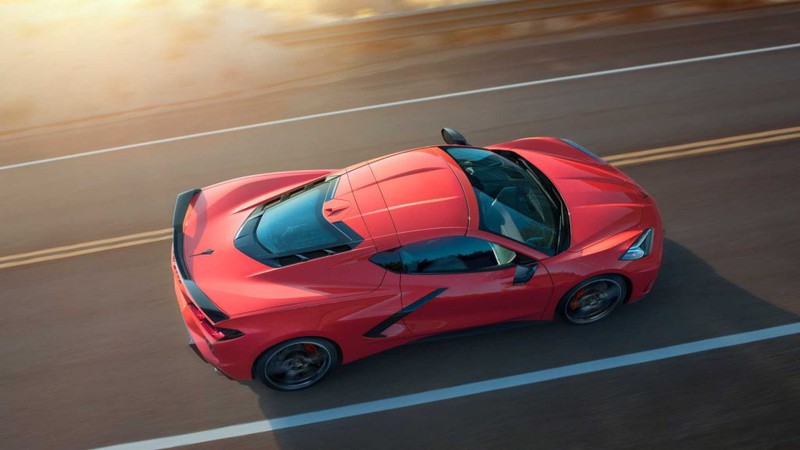 chevrolet bat dau san xuat corvette stingray (c8) thuong mai hinh 2