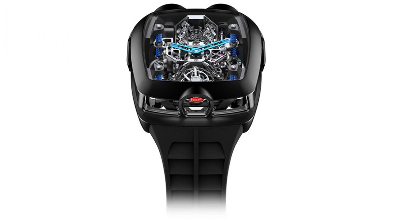 dong ho bugatti chiron tourbillon dac biet duoc trang bi dong co nho w16 hinh 2