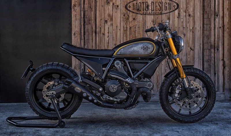 cc racing garage chien thang giai "do" xe voi ducati scrambler 1100 hinh 1