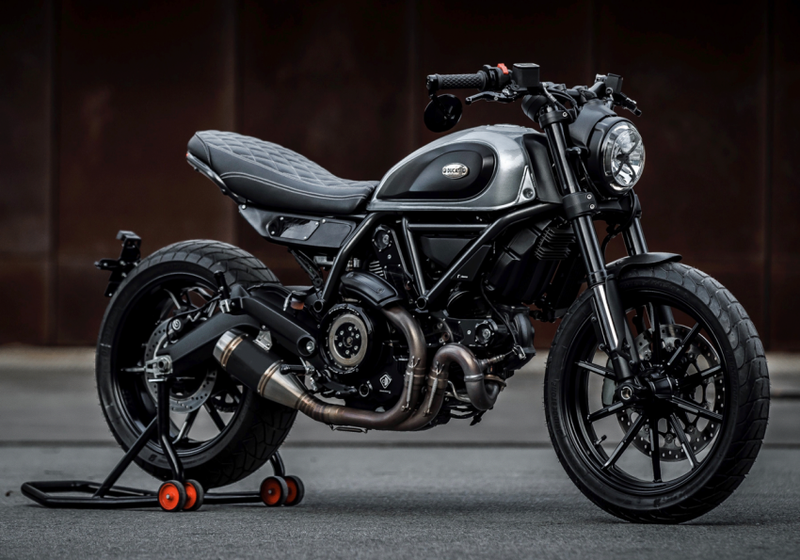 cc racing garage chien thang giai "do" xe voi ducati scrambler 1100 hinh 2