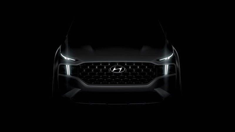 lo dien nhung hinh anh dau tien cua hyundai santa fe 2021 hinh 1
