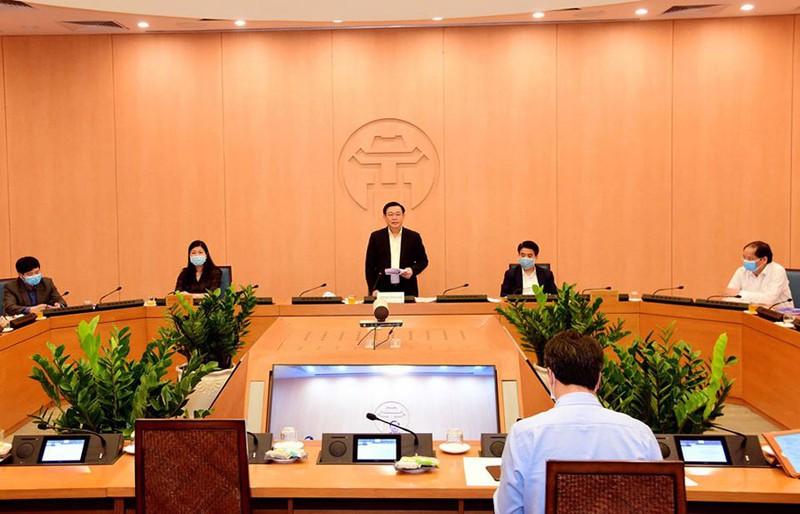 bi thu ha noi vuong dinh hue gia tri xa hoi duoc nhan len trong phong,chong dich benh hinh 1