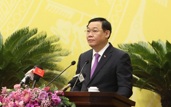 bi thu ha noi vuong dinh hue: phan dau grdp tang gap 1,3 lan ca nuoc hinh 1