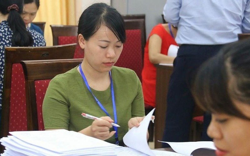 4 bai thi bat thuong: bo giao duc va dao tao yeu caucham bai dung quy che hinh 1