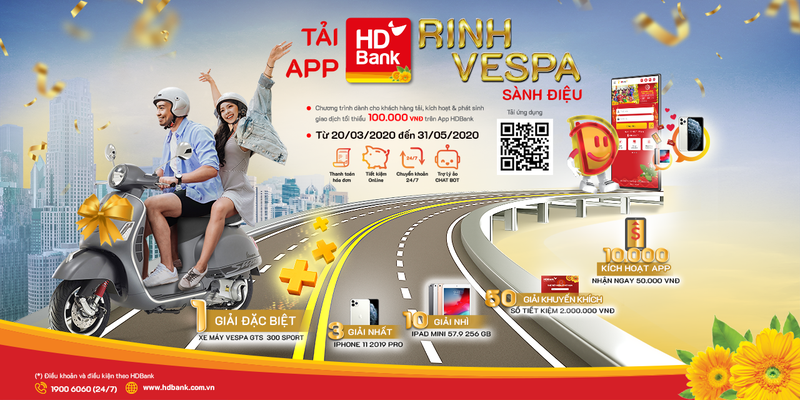 san uu dai vang tu thanh toan truc tuyen qua app hdbank hinh 1