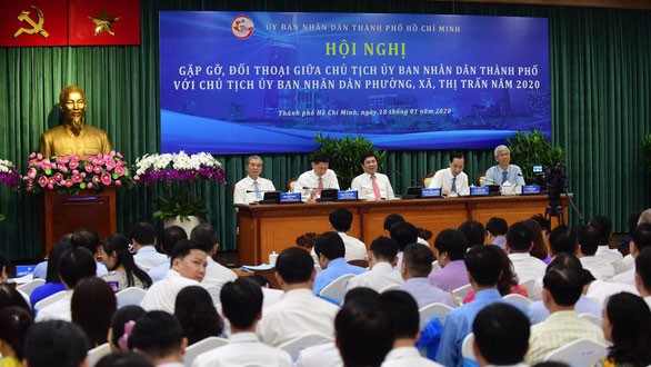 chu tich ubnd tphcm gap go, doi thoai voi chu tich cac phuong, xa hinh 1