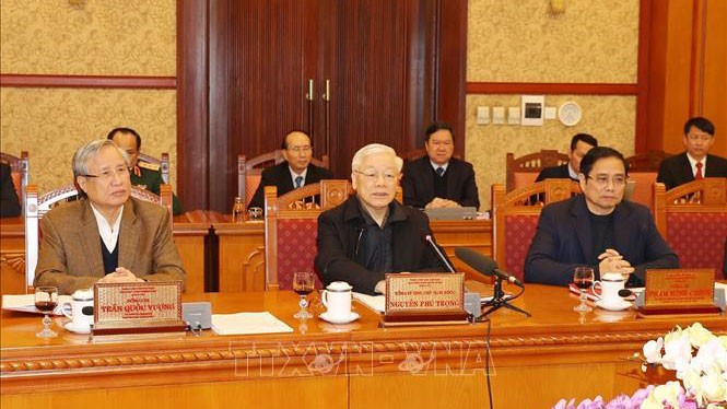tong bi thu, chu tich nuoc nguyen phu trong chu tri hop ban bi thu hinh 1
