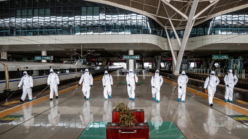 vu han khu khuan nha ga, ben xe, chuan bi cham dut lenh phong toa hinh 1