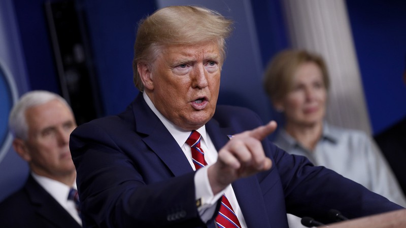 tong thong trump noi se khong ban hanh lenh "o nha" tren toan quoc hinh 1