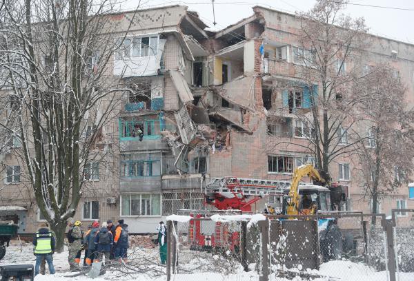 ukraine: no tai chung cu, it nhat 1 nguoi thiet mang hinh 1